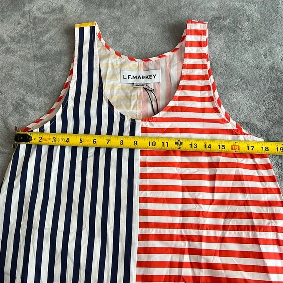 🎯NWT L.F. Markey Multi Stripe Ryder Dress Size 4 - Picture 13 of 17